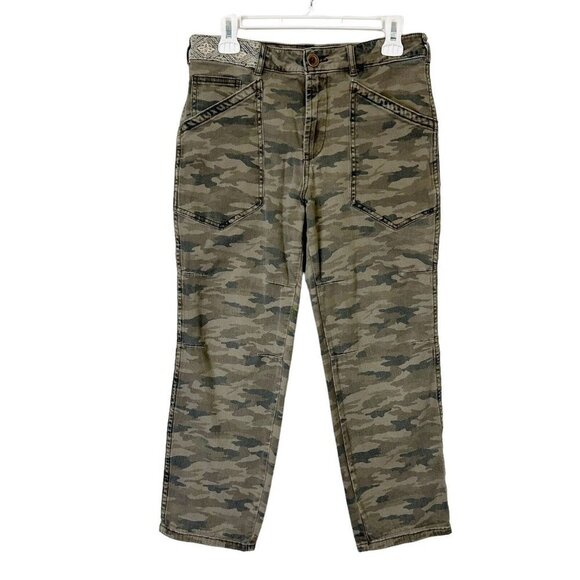 Anthropologie Pants - Anthropologie Camo Utility Chino Pants Womens Size 28 Crop